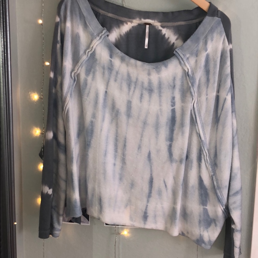 free people tye die winged sweater